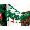 Buy cheap Custom Logo Felt Christmas Decorations Diy Hanging Flag Length 2m from wholesalers