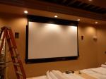 92" projection screen , tab tensioned motorized projection screen aluminum