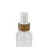 Buy cheap 100ml 200ml Luxury Plastic Cosmetic Spray Bottles With Rounded Shoulders And Bamboo Lids from wholesalers