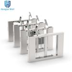 SUS304 Automatic High Speed Glass Turnstile Doors Pedestrian Access Control 60HZ