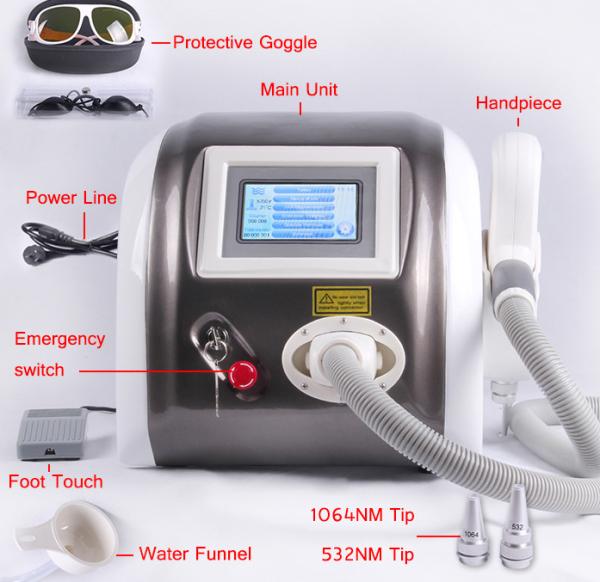 Buy cheap 1064nm 532nm 1320nm Laser Pigment Removal / Tattoo Removal Machine Multifunction 1000mj from wholesalers