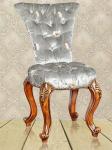 King And Queen Birch Antique Wooden Throne Chair Scratch Resistant