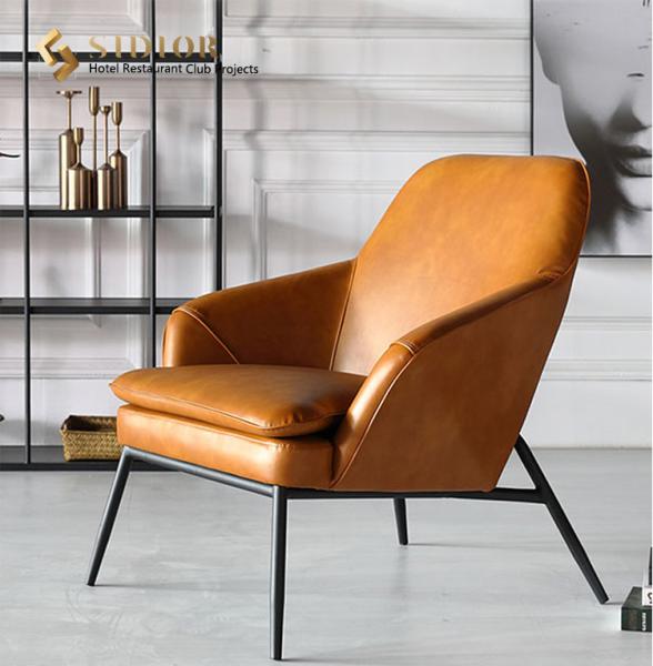 Buy cheap Morder Leather Chair, Comfortable Leather Chair, Leather Relaxing Chair, Living Room Lounge Chair, High Density Foam from wholesalers