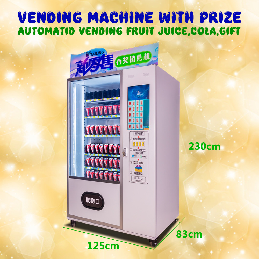 1250 * 830 * 1900MM Retail Vending Machine , 100 - 240V Coke Vending Machine