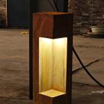 Customized Voltage LED Garden Bollard Lights Powered By Electricity Or Solar