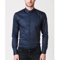Buy cheap Cotton Mens Long Sleeve Office Shirts , Mens Formal Dress Shirts Solid Color product