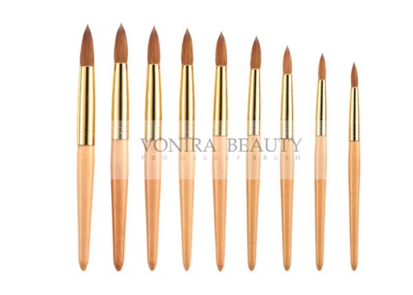 Buy cheap 3D nail art paint brushes Set With Gold Ferrule And Wood Handle from wholesalers