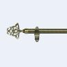 Buy cheap 22/25mm diameter curtain rod accessories aluminum pattern curtain decoration finials for window decoration from wholesalers
