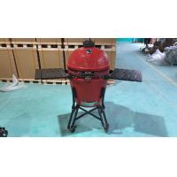 Buy cheap Ceramic Pizza Charcoal Kamado Grill Bamboo Shelves And Handle product