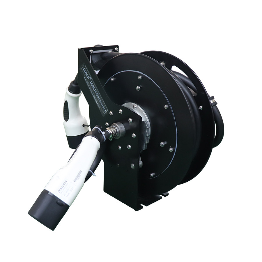 JARCH Bare Ethernet Cable Compact Cable Reel , Power Cord Reels 4 Conductors spring cable reel