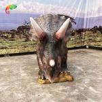 Waterproof Animatronic Triceratops Life Size Animatronic Dinosaur For Amusement