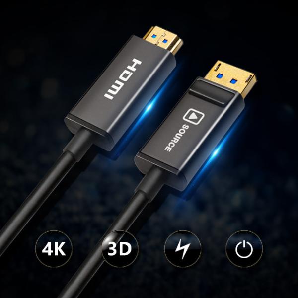 Buy cheap DisplayPort to HDMI Cable Uni-Directional 4k@60Hz Aluminum Shell Compatible for HDTV Monitor from wholesalers