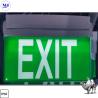 Buy cheap IP65 Waterproof Indoor Outdoor Battery 3hours 24hours Long Duration Wall Ceiling Hanging Mount White Green Exit Sign LED Emergency Light for Hotel from wholesalers