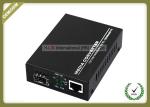 10 / 100 / 1000M Fiber Optic Media Converter External Power With 1 SFP Slot RJ45