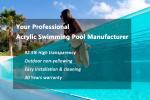 Acrylic Massage Swim Outdoor Spa Hot Tub with 100% Virgin PMMA Imported Acrylic