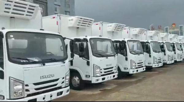 Buy cheap 93KW 125HP Isuzu Refrigerated Van Diesel 4×2 Isuzu Freezer Truck from wholesalers