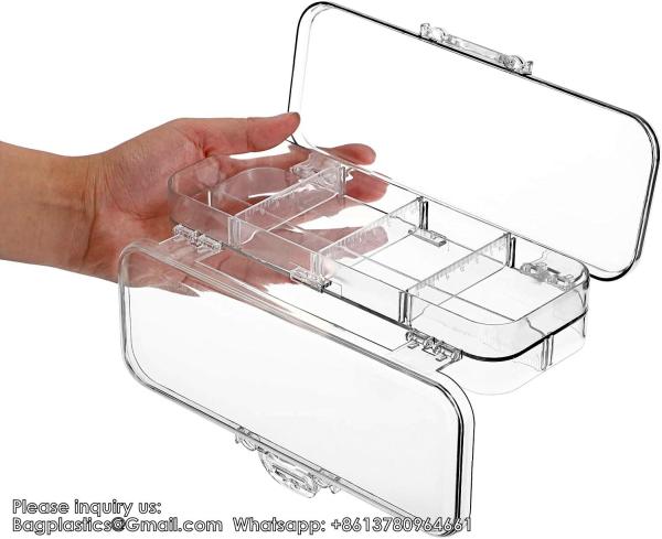 Buy cheap Pencils Box, Clear Stationery Box With Snap-Tight Lid, Plastic Large Capacity Pen Case Organizer Compartment from wholesalers