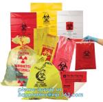 Medical Biohazard Waste Bags for Hosptial, PE Flat disposable biohazard garbage