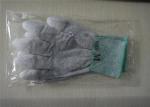 Carbon Fiber Anti Static Gloves Logo Printing Grey Color With PU Coated