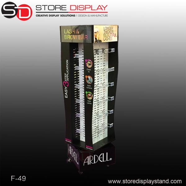 Buy cheap customized eyelash foursise display stand from wholesalers