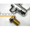 Buy cheap One Handle Chrome Plated Kitchen Sink Water Faucet , Deck Mounted Mixer Taps from wholesalers