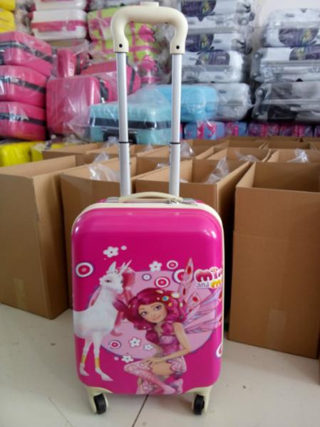 hot sale lovely kids trolley luggage bag suitcases in baigou baoding hebei China