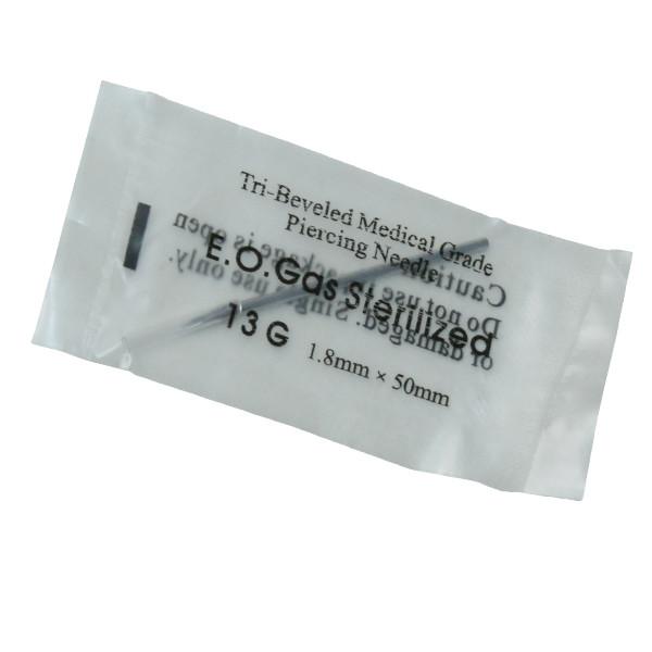 Buy cheap 100pcs/box 316L Surgical Stainless Steel Sterilized Body Piercing Needle 13G from wholesalers