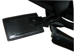 Black 1200D Oxford Fabric Men's Suit Garment Bags With Pockets For Shoulder