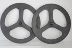 Hot sale 700c 3k Matt tri-spokes /3-spoke carbon clincher wheel for road bicycl