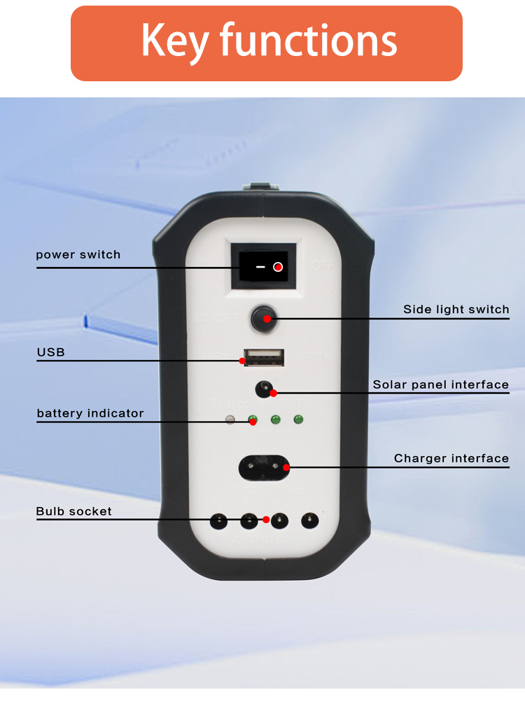 Mini Home Solar Lighting System Portable Solar Kit off Grid Solar Power System Solar Kit for Home Use