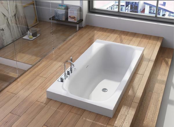 Buy cheap Solid Surface Embedded Bathtub Non Porous Stain Resistant from wholesalers