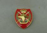 Printing Military Metal Souvenir Badges With Adhesive Sticker , Brass Car Emblem