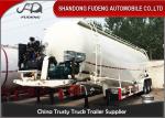 Powder material dry silo bulk cement tank trailer 45CBM bulker tanker semi