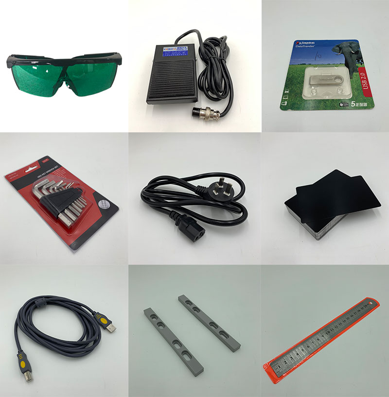 20KG Metal Engraving Machine Portable 20w 30w 50w Mopa Gold Smart Color Fiber Laser Marking Machine with Portable Design