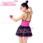 3 Colours Fancy Girls Jazz Dance Dress with Rhinestones Chocker Collar Dance