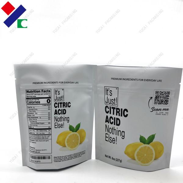 Buy cheap Recycle Food Grade Printing MOPP Stand Up Pouch With Zipper from wholesalers