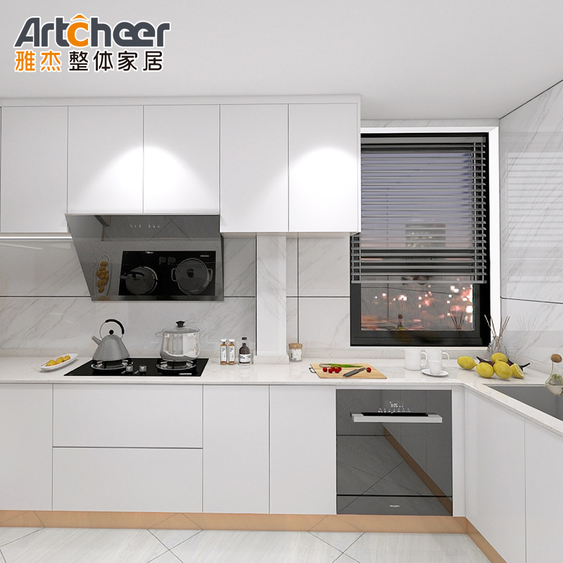Base Cabinets Pvc High Gloss Modern Corner Kitchen Cabinet With Competitive