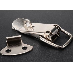 Buy cheap 120kg Silver Tone Spring Loaded Hasp Catch Lock Buckle from wholesalers