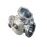 CE 2 Way Diverter Valve One Way Out Pellets Transportation