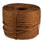 Natural Brown 12mm Jute Rope 3 Ply Twist Jute Manila Rope for Packaging Length
