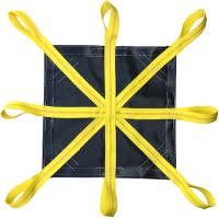 Buy cheap OEM PVC Vinyl Tarp Construction Snow Removal Tarps Heavy Duty Eight Loops Snow product