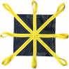 Buy cheap OEM PVC Vinyl Tarp Construction Snow Removal Tarps Heavy Duty Eight Loops Snow Tarps from wholesalers