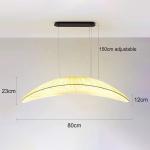 Minimalist Cloth Led Pendant Lights Designer Sailboat Ceiling Hanging Lamps(WH