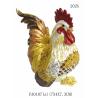 Buy cheap Metal enamel beautiful rooster figure status jewelry box for cock year gifts from wholesalers