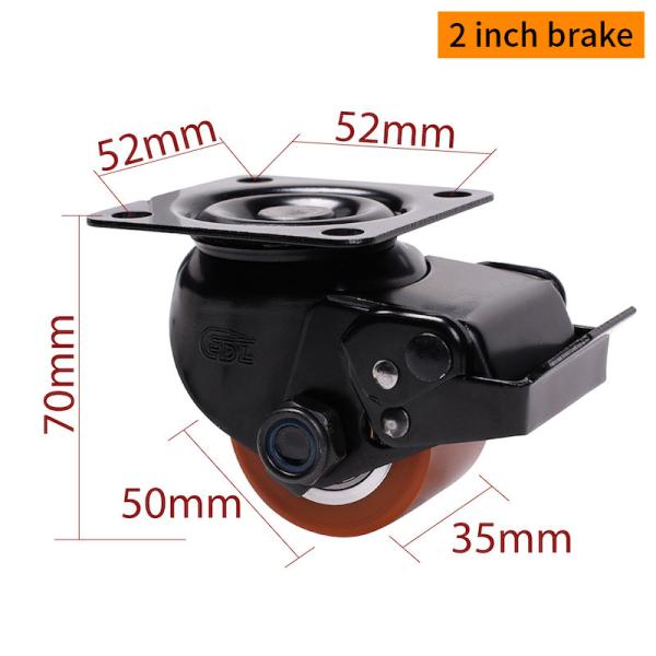 Buy cheap TPU Tread Equipment Casters 50mm 2 Inch Plate Casters M412P-86A from wholesalers