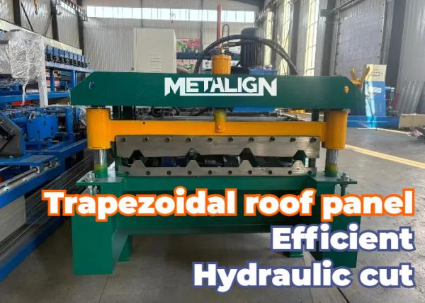 Buy cheap 1250 Trapezoidal Sheet Roll Forming Machine 5.5 Kw 4 Ribs / Water Proof Groove from wholesalers