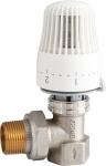 4605 Brass TRV Thermostatic Supply Valve Angle Type DN20 DN25 Nickel Plated with