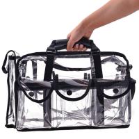 Buy cheap 2 In 1 Transparent Pvc Bag Large Size PVC Cosmetic Bag With Small Pouches Transparent product