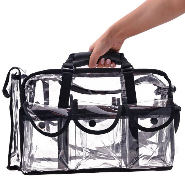 Buy cheap 2 In 1 Transparent Pvc Bag Large Size PVC Cosmetic Bag With Small Pouches Transparent from wholesalers