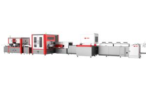 Wholesale Intelligent High-Speed Wine Box Making Line Speed 20-25sheets/min Easy Operation from china suppliers